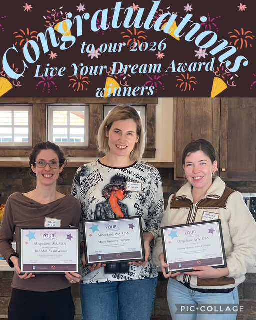 2026 Live Your Dream Award winners holding their certificates